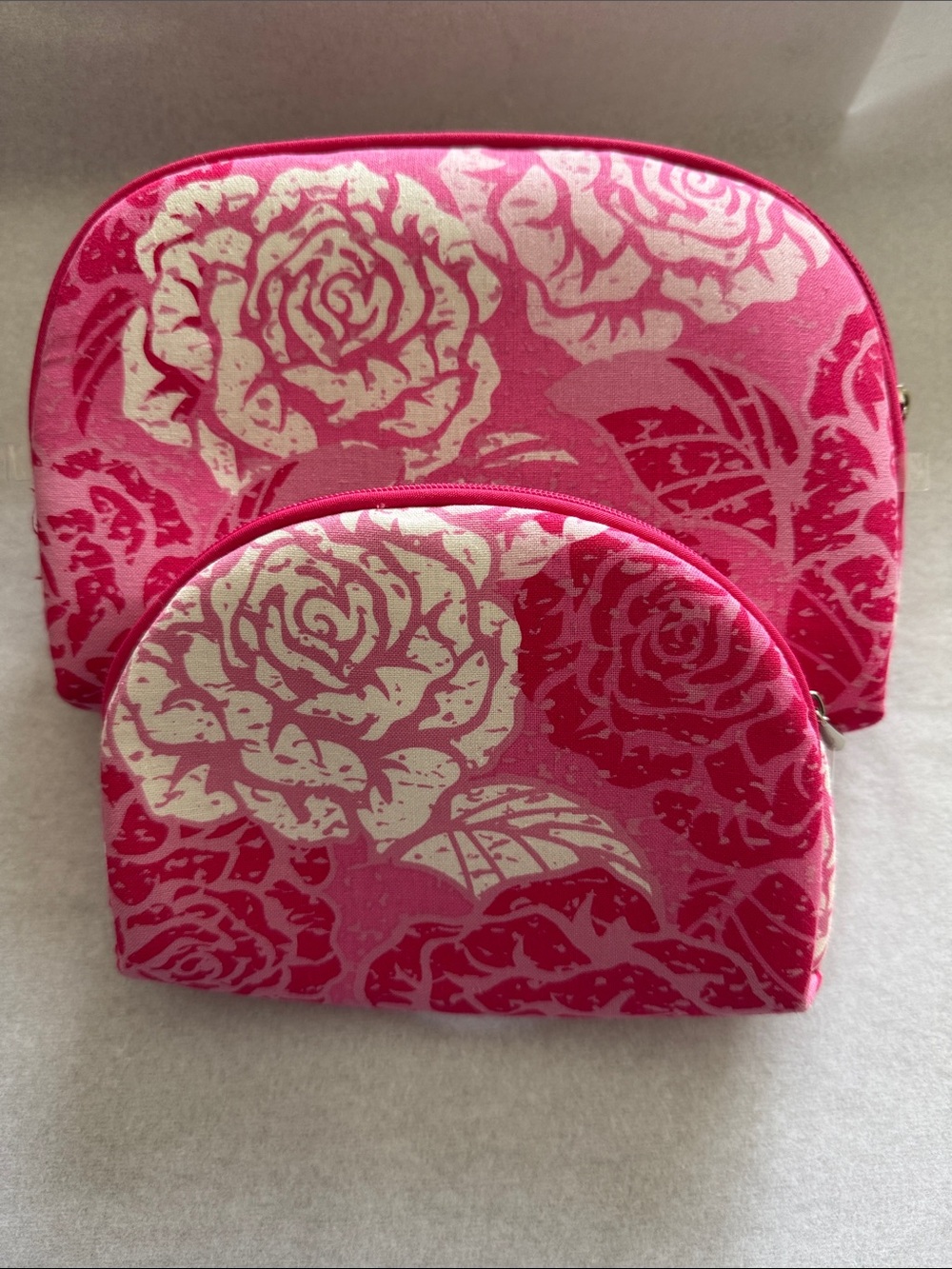 NWOT Once Upon a Rose Set-of-2 Travel/Make-Up Bags